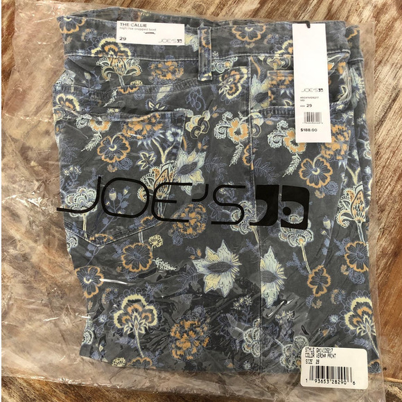 Joe's Jeans The Callie Jeans High Rise Cropped Boot Cut Leg Verona Print NWT 29 - Picture 5 of 10